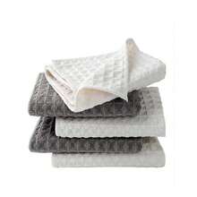 Coffee Machine Cleaning Cloth, Simple & High-End, Soft & Absorbent Reusable Fiber Kitchen Towel With Superb Absorbency And No Lint, Multi-Functional For Various Scenes Such As Car, Home, Kitchen, Towel, Stove, Mirror, Glass - White - View 2