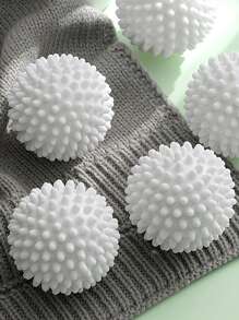 2/6pcs, White Anti-Rolling Cleaning Laundry Ball, Dryer Ball For Landry, Cleaning Tools - White - View 3