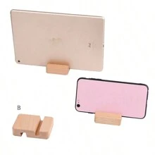 1pc Wooden Phone Stand Tablet Stand - Multicolor - View 4
