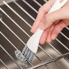 1pc Multifunctional Kitchen Stove Cleaning Brush For Stove, Sink, Bbq Grill, Blind Spot - Grey - View 5