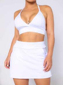 Women Two-Piece Outfits - 白色 - 查看 4