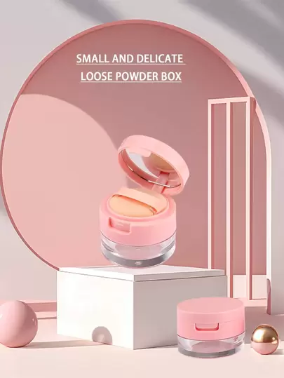 0.11oz/0.18oz Portable Powder Box Empty Loose Powder Container With Sieve Mirror Cosmetic Sifter Loose Jar Travel Makeup Container,Makeup,Cheap,Room Decor,Vanity,Travel,Bedroom,Makeup Accessories,Cheap,Stocking Stuffers,Makeup,Makeup Tools,Cheap Stuff,Gifts,Gifts For Women,Christmas Gifts,Giveaways,Travel,Cheap Stuff,Travel Essential