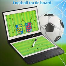 1PC Foldable Soccer Coaching Tactic Board Clipboard, Football Game Soccer Training Equipment, Soccer Whiteboard For Coaches Gear