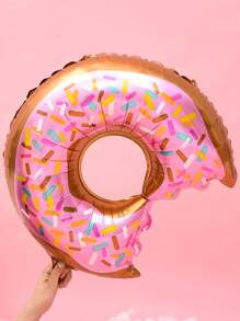 7 件大号 0-9 岁气球套装，包含 32 英寸玫瑰红色氦气数字气球、甜甜圈形气球和 12 英寸彩色五彩纸屑透明乳胶气球。非常适合儿童生日派对装饰、圣诞节 - 彩色 - 查看 3