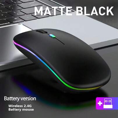 1 件 ABS 材质无线鼠标适用于电脑、笔记本电脑和办公室/游戏使用