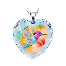 1pc Fashionable Creative Flower & Bird Design Spring Pendant Necklace For Women / Personalized Minimalist Crystal Series Nature-Inspired Versatile Necklace For Outdoor Outings - Multicolor - View 1
