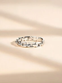 Bague De Mariage En Argent, Décor Moissanite Créé En Laboratoire, Bijoux De Fiançailles, De Mariée