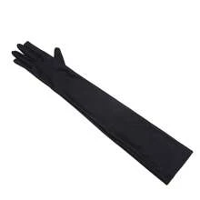 1 双男女通用黑色全指手套，防晒手套，适合驾驶、骑自行车 - 黑色 - 查看 3