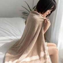 1條/套加厚加大家用浴巾 - 駝色 - 查看 1