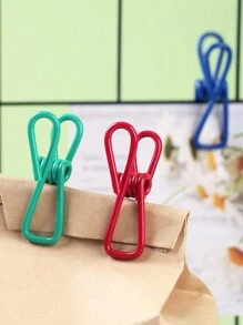 VICNIC 10pcs Multi-Color Mini Clips For Bookmarks, Photos, Clothes, Food Bags, Office, Outdoor, And Home Use(Random Colors) - Multicolor - View 5