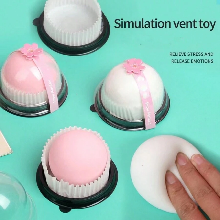 1 Miếng Màu sắc tùy ý Creative Đồ chơi giải nén Tuyết Cô gái Căng thẳng Trái bóng Với Hồi phục chậm - Nhiều màu - Xem 1