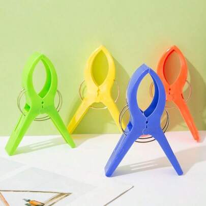 4 pinzas de ropa grandes para organización del hogar, clips versátiles para manualidades, proyectos DIY y lavandería, perfectos para colgar fotos, obras de arte y talla grande, ideales para decoración estacional y exhibiciones navideñas, diseño duradero y elegante para uso diario, accesorios imprescindibles para espacios creativos y áreas de vida funcionales