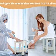 Corner Bathroom Stool With Shelf, Shower Bench Fan Shape, Shower Stool For Bathroom, Balcony, Load Capacity Up To 150 Kg - 白色 - 查看 5