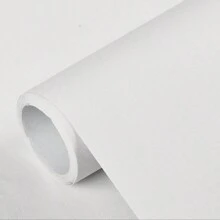 1 rolka białej tapety Putty, wykonana z materiału PVC, który jest bardzo zbliżony do koloru ściany, wodoodporna i odporna na wilgoć, łatwa w aplikacji, idealna do renowacji i dekoracji ścian w salonie i sypialni, naklejki do renowacji, panele ścienne do samodzielnego montażu, tapeta, tapety, wiosenne elementy dekoracyjne, odśwież swój dom, naklejki dekoracyjne Rama