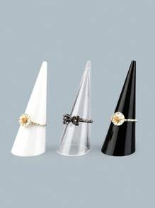 1 件锥形亚克力戒指展示架、珠宝架、珠宝展示道具、戒指底座、情人节返校礼物