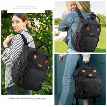 Baby Changing Backpack Rucksack Changing Bag With Insulated Pockets Water Resistant Large Nappy Bag Diaper Back Pack For Dad And Mom - Black - View 8