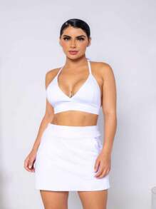 Women Two-Piece Outfits - 白色 - 查看 1