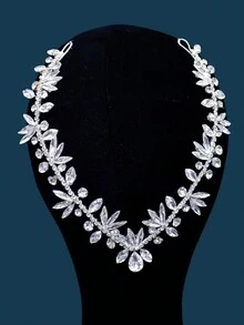 1pc Silver Rhinestone Bridal Headpiece For Women, Perfect For Wedding, Party, Banquet - Silver - View 10