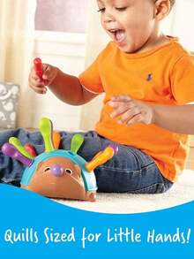 1套塑料刺猬玩具,有趣的兒童教育玩具 - 棕色 - 查看 5