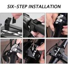 鋁合金自行車手機架,適用於騎行的手機支架,智能電動車手機支架,電動車載具支架 - 紅色 - 查看 7