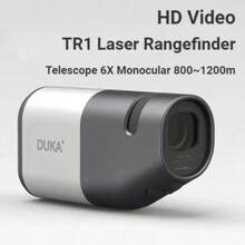 800m Golf Laser Range Finder Monocular 6x Telescope With Flagpole Lock For Duka Travel Telescope - Grey - View 1