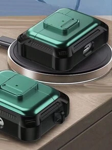 Funda Para Airpods, Funda Air Pod Para Mujeres Y Hombres, Funda Protectora A Prueba De Golpes Para Ipod Con Llavero, Compatible Con Apple Airpods De 2ª Generación, Funda De Carga 2 Y 1 Para Airpods1/2 Airpods Pro - Negro - Ver 7