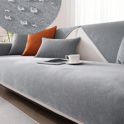 1pc Universal Four Seasons Waterproof Sofa Cushion, Simple Modern Style Anti-Slip Sofa Pad, Living Room Sofa Protector Suitable For L-Shaped Sofas And 1/2/3/4 Seater Sofas.