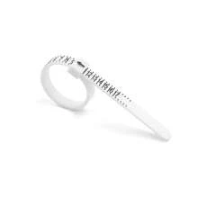 Ring Sizing Strips, Plastic Ring Sizer Gauge Mandrel, Us Ring Sizes Measure Finger Tool - White - View 6