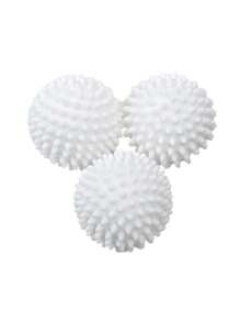 2/6pcs, White Anti-Rolling Cleaning Laundry Ball, Dryer Ball For Landry, Cleaning Tools - White - View 6
