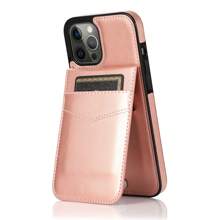 Luxury Leather Phone Case Compatible With Iphone Sam Sung Galaxy Hua Wei Card Slot Stand Holder Shock Cover