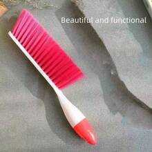 1pc Pink Bed Brush With Soft Bristles And Long Handle For Home Carpet Cleaning, Bed Sweeping, Floor Sweeping, Etc. - Hot Pink - View 8