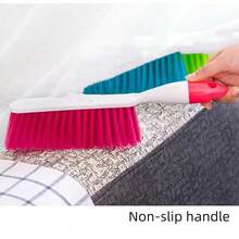 1pc Pink Bed Brush With Soft Bristles And Long Handle For Home Carpet Cleaning, Bed Sweeping, Floor Sweeping, Etc. - Hot Pink - View 4