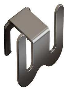 1入組浴室掛牆拖鞋架,鋁板材質,無痕膠粘貼,拖鞋收納架,不需鑽孔,適用於淋浴間掛架 - 槍灰色 - 查看 3