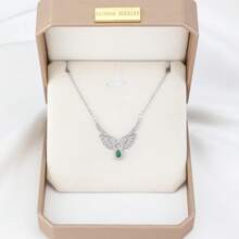 1 件裝愛情天使之翼吊墜項鍊女式生日派對派對首飾 - 彩色 - 查看 9