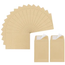 180入組2.35"×3.5"信封,棕色牛皮紙小型信封,全封口密封種子包信封,種子信封,辦公室,家庭,學校用迷你信封 - 棕色 - 查看 1