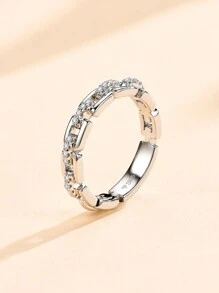 Bague De Mariage En Argent, Décor Moissanite Créé En Laboratoire, Bijoux De Fiançailles, De Mariée