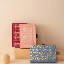 1本子彈筆記，A6點格筆記本，點格筆記本日記本，布面硬皮覆蓋的點格日記筆記本，點格日記筆記本，160gsm厚紙點格筆記本套裝 - 紅色 - 查看 8