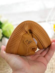1pair Autumn Winter Kids' Warm Plush-Lined Flat Shoes, Boys'/Girls' Anti-Slip Casual Outdoor Sports Shoes