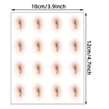 1 張女女孩肚臍紋身貼,夏季防水仿肚臍化妝臨時紋身貼,看起來又高又腿長 - 杏色 - 查看 5