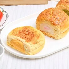 4pcs/Set 8.5x6.5cm Cream Puff Wedding Cake Decoration, Simulation Cake Model For Food Photography And Coffee Table Decoration - Multicolor - View 5