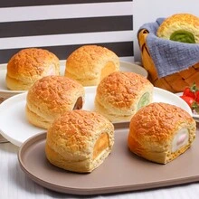 4pcs/Set 8.5x6.5cm Cream Puff Wedding Cake Decoration, Simulation Cake Model For Food Photography And Coffee Table Decoration - Multicolor - View 2