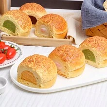 4pcs/Set 8.5x6.5cm Cream Puff Wedding Cake Decoration, Simulation Cake Model For Food Photography And Coffee Table Decoration - Multicolor - View 3