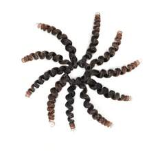 棒式捲曲針織髮 8英寸針織髮牙貝捲針織髮扭結辮髮針織卷曲女士捲髮編織髮 - 拼色 - 查看 3