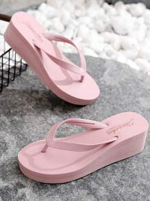 女士簡約風格eva海灘拖鞋,搭配tpr防滑底