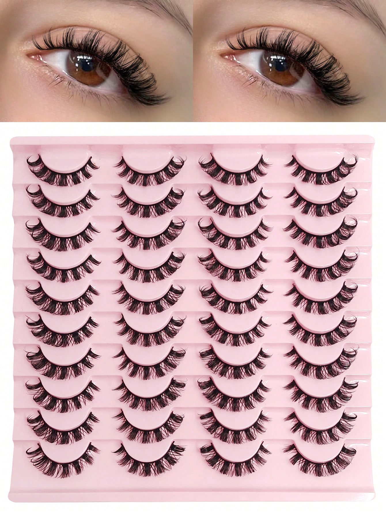 Fluffy Russian strip lashes