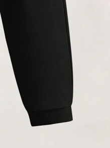 Tween Girls' Casual Cartoon Printed Hoodie And Sports Pants