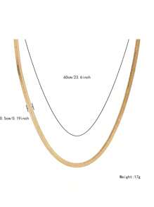 1條男士時尚鈦鋼寬刀鏈項鍊,5mm厚,不褪色,適合日常配戴,情侶珠寶配件 - 662男士寬蛇骨鏈 - 查看 7