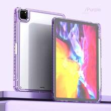 Carcasa protectora transparente de acrílico para todo el Body compatible con iPad con función antichoque - Morado - Ver 1