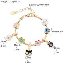 新品跨國卡通動物主題diy串珠手鍊鋅合金飾品 - 手鍊 - 查看 2