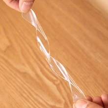 10入組門把手防撞貼,帶有矽膠墊,靜音效果,透明條貼,適用於墻壁,冰箱,櫥櫃等 - 無色 - 查看 4